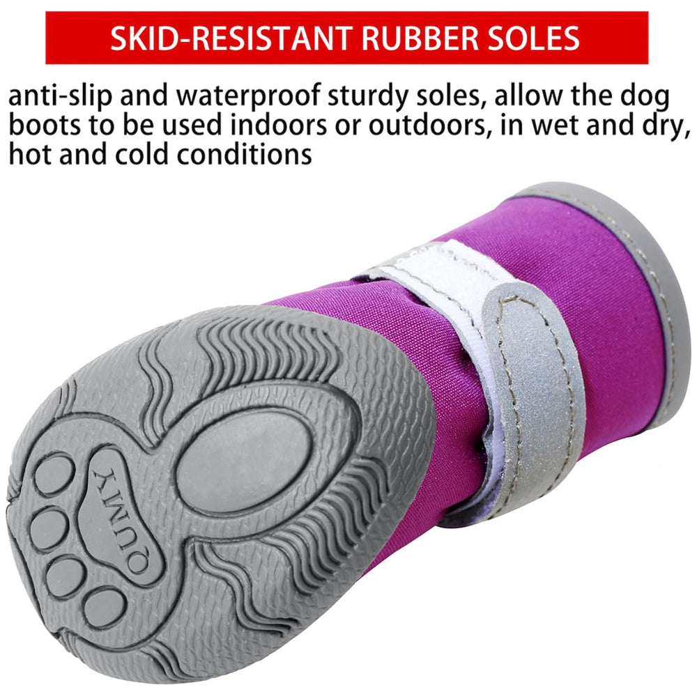 Bottes QUMY confort doux pour pattes et marche sur sols durs.