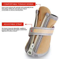 Chaussures QUMY pour chien au design mignon pour sorties quotidiennes.