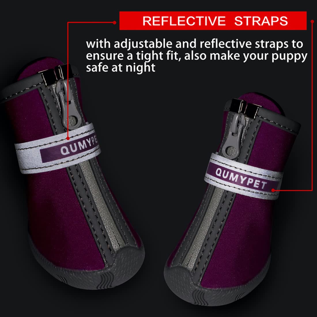 Chaussures QUMY pour usage intérieur et extérieur, meilleure adhérence.