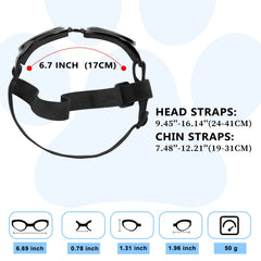 QUMY lunettes chien bleu, anti-brouillard pour une vision claire à l'extérieur.