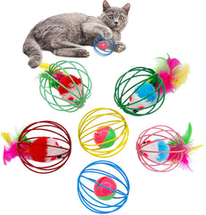 QUOVOVID balle-cloche-metal : stimule l'instinct et l'exercice du chat.