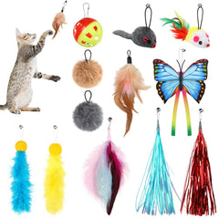 QUOZUO - recharge plume: stimule l'instinct de chasse et jeu interactif pour chats.
