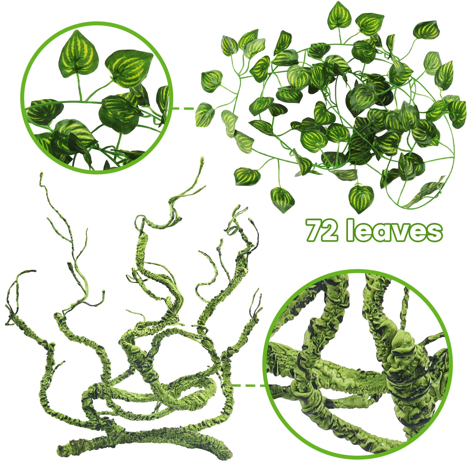 QUOZUO plante support terrarium, stabilité et charme décoratif.
