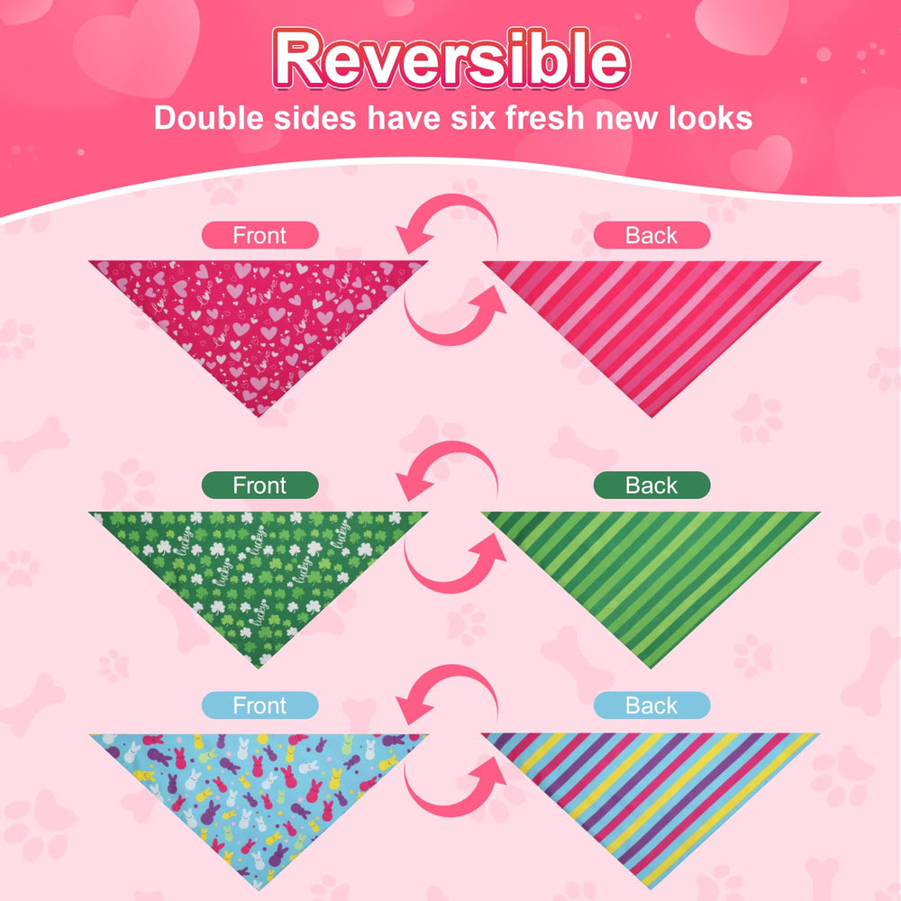 Bandana QUQULE taille XL bleu rose recto, adapté aux grands tours de cou