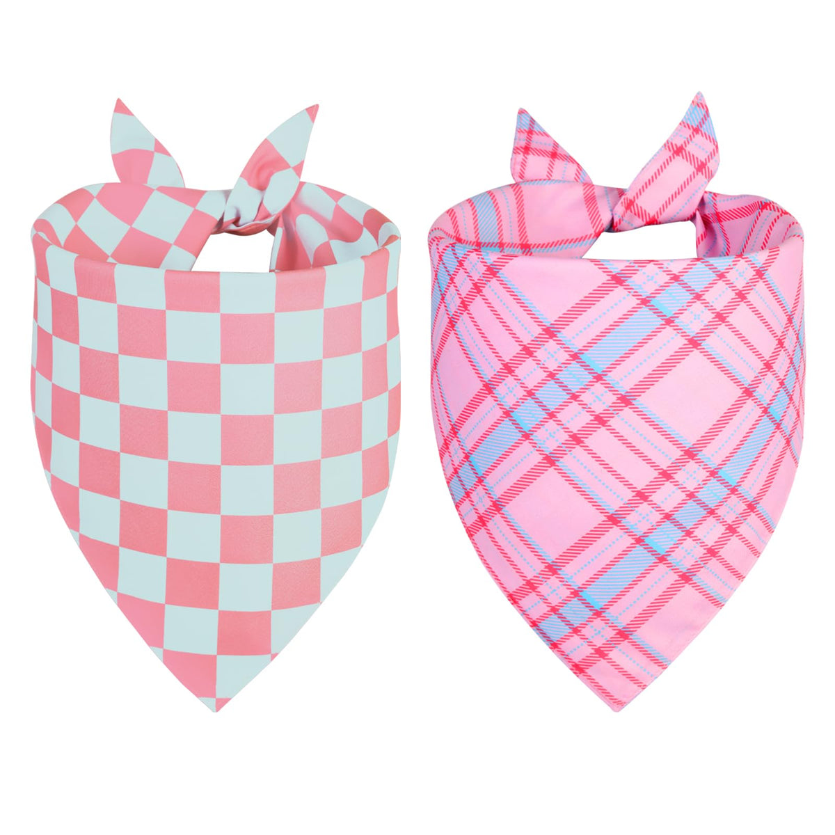 QUQULE bandana chien triangle rose, accessoire printanier élégant.