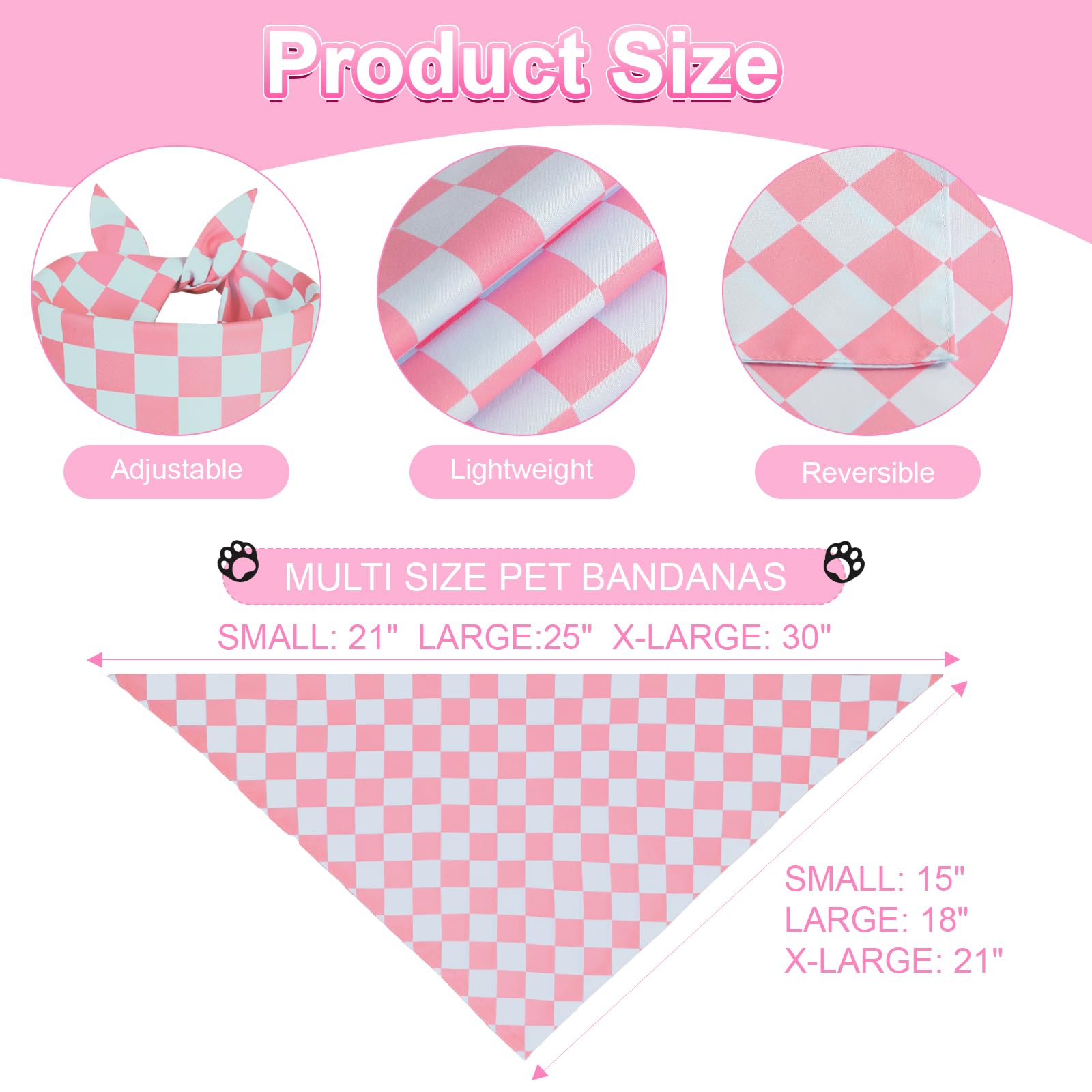 QUQULE bandana chien triangle rose, lavable facilement pour l'aventurier quotidien.