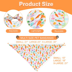 QUQULE bandana Pâques petit 15x21, confort discret pour petit chien.
