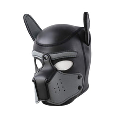 QUYUWOWO masque chien collier neoprene, ensemble sûr et ajustable