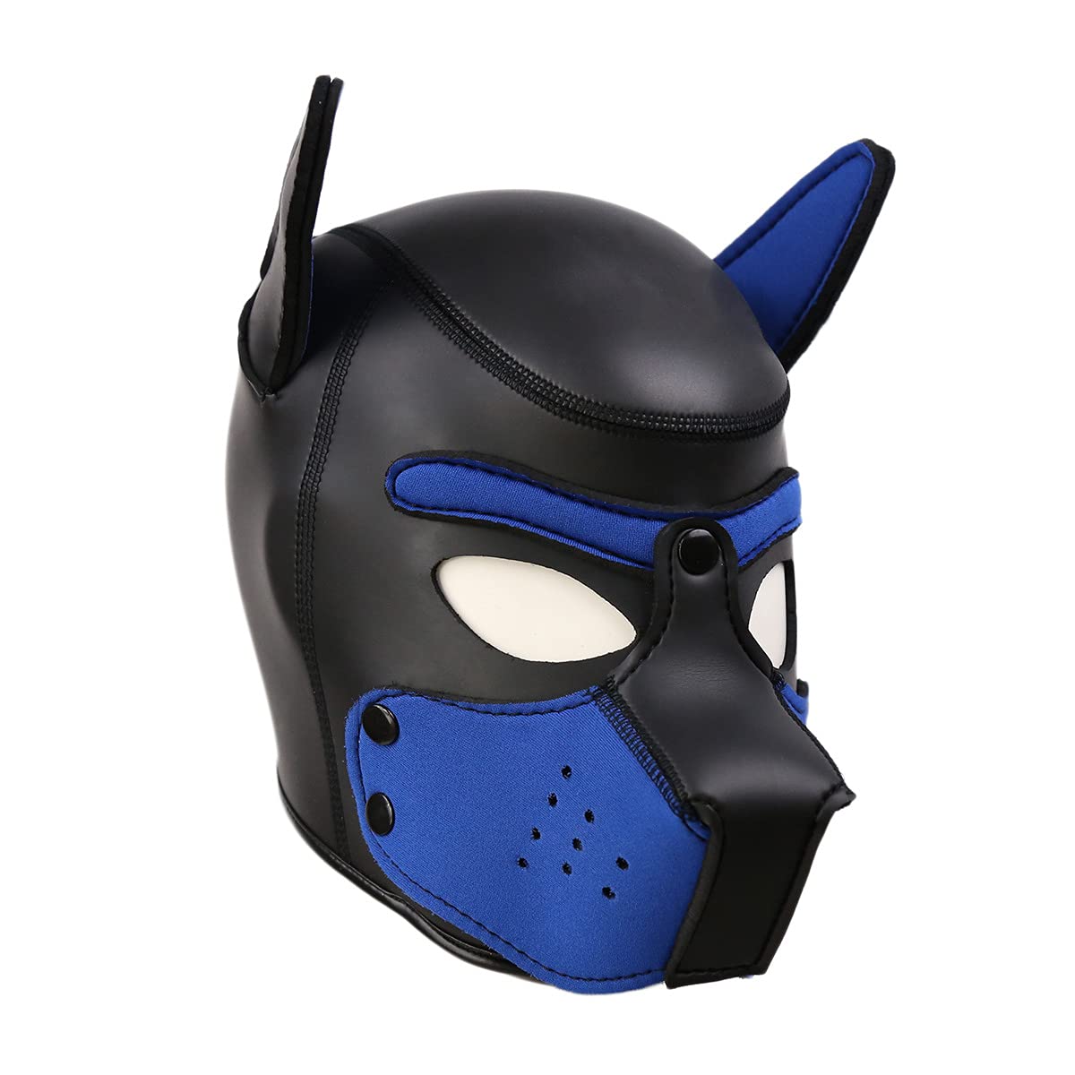 Masque chiot néoprène QUYUWOWO pour Halloween, confortable et ajustable.