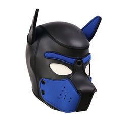 Masque chiot néoprène QUYUWOWO pour Halloween, confortable et ajustable.