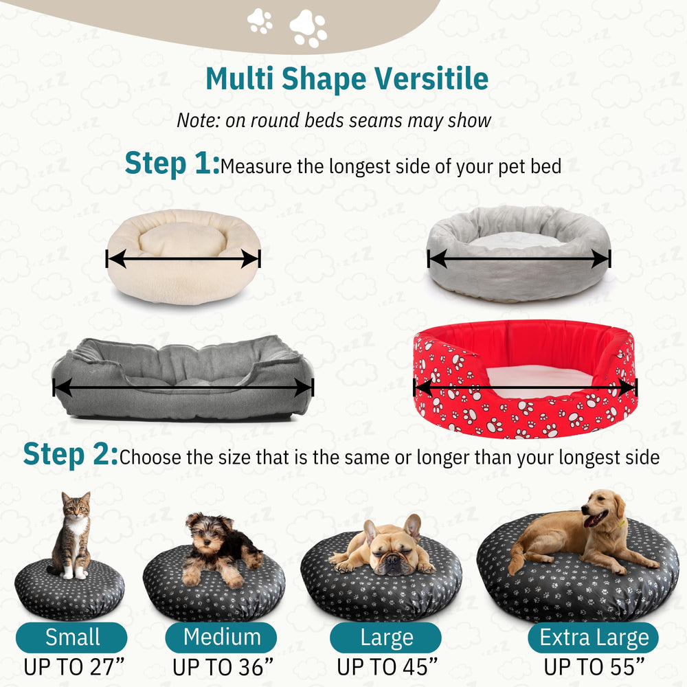 La housse Qwazy Cupcake pour lit chien rond offre douceur et confort.