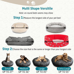 La housse Qwazy Cupcake pour lit chien rond offre douceur et confort.