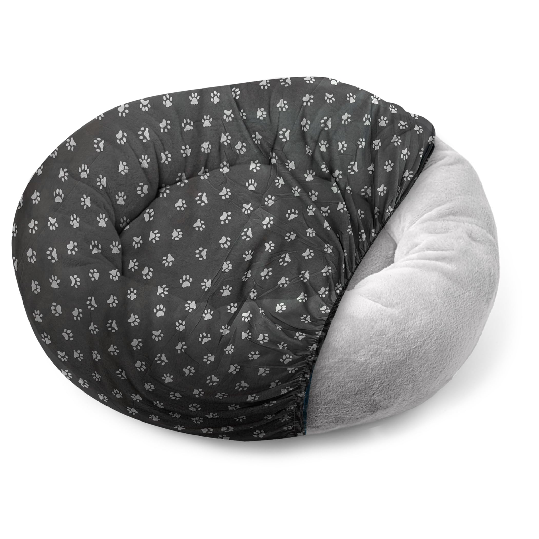 La housse Qwazy Cupcake pour lit chien rond offre confort supérieur.