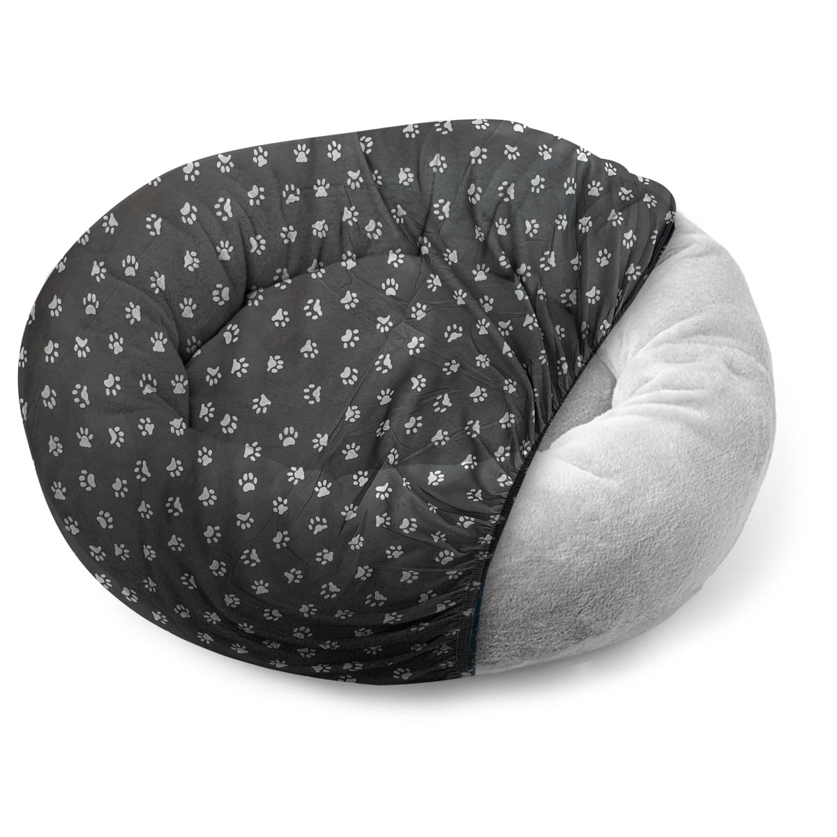 La housse Qwazy Cupcake pour lit chien rond offre confort supérieur.