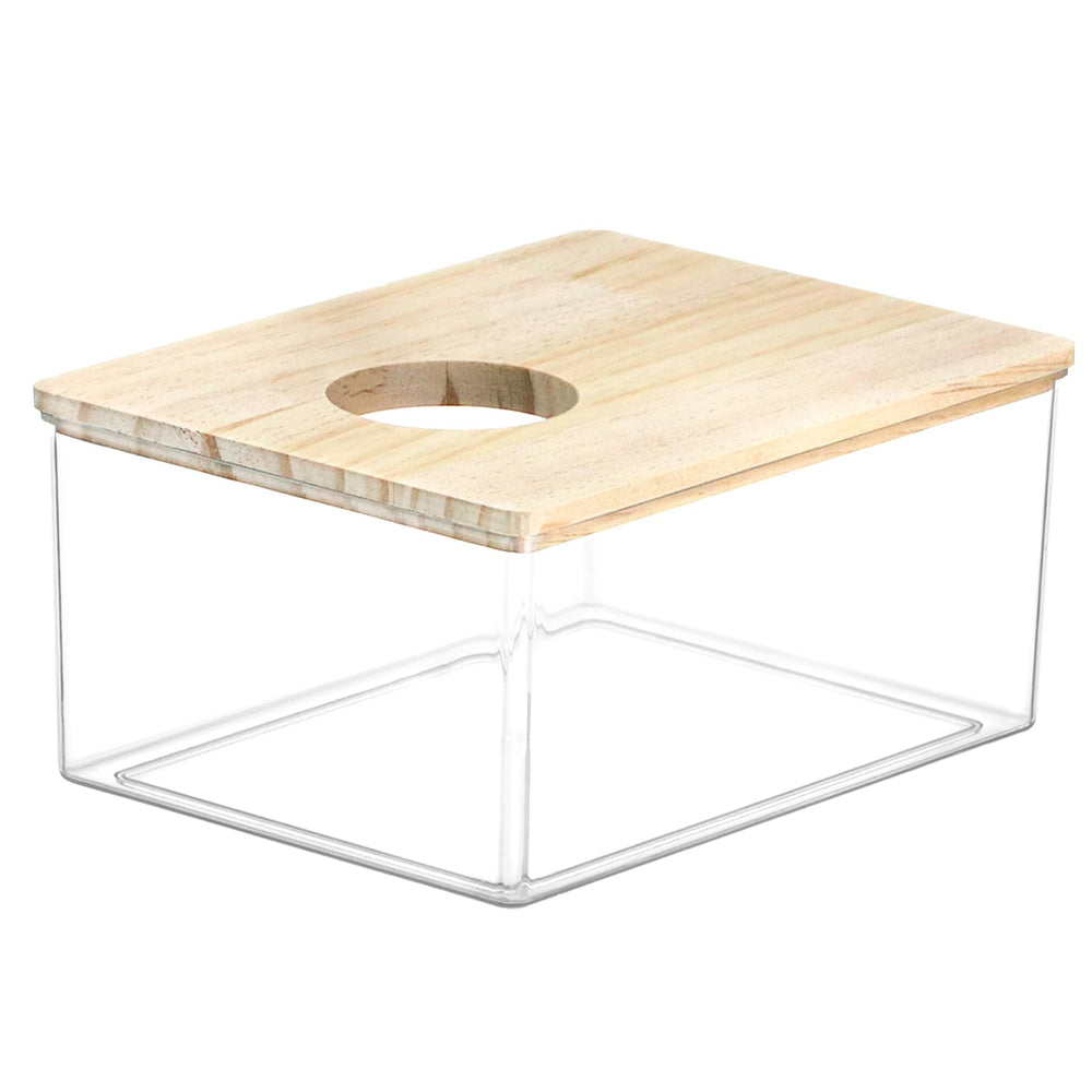 QWORK boîte bain sable hamster, corps transparent pour observer le bain.