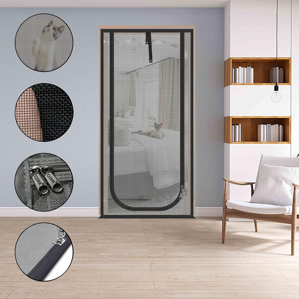 Porte-ecran QWR avec fermeture a glissiere: acces facile et separation.