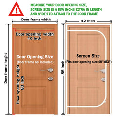 Porte moustiquaire QWR avec fermeture zip double curseur pour un accès pratique.