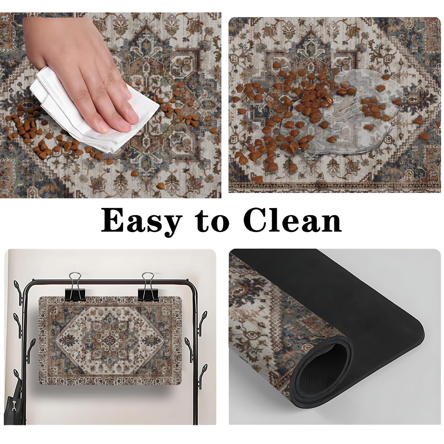Tapis antidérapant QXWREL – socle stable, pas de déplacement.