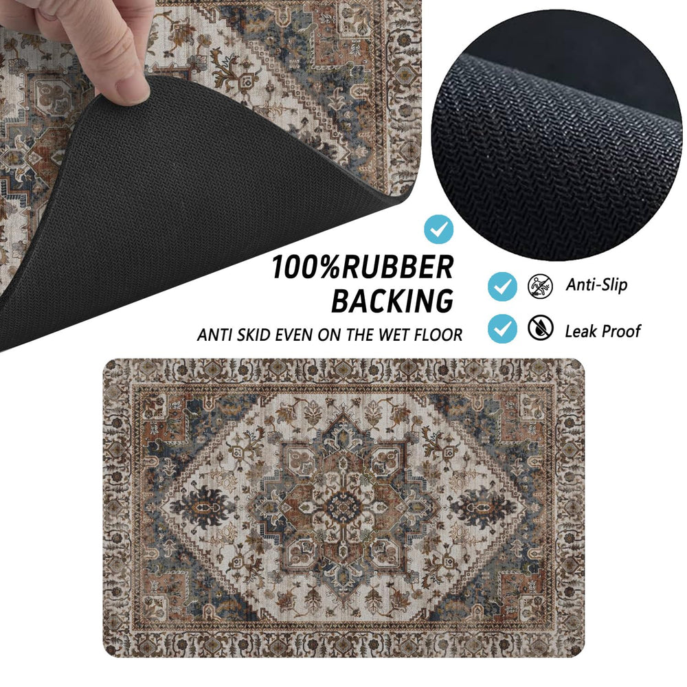 Tapis design Bohemia QXWREL – apporte style à l’espace repas.