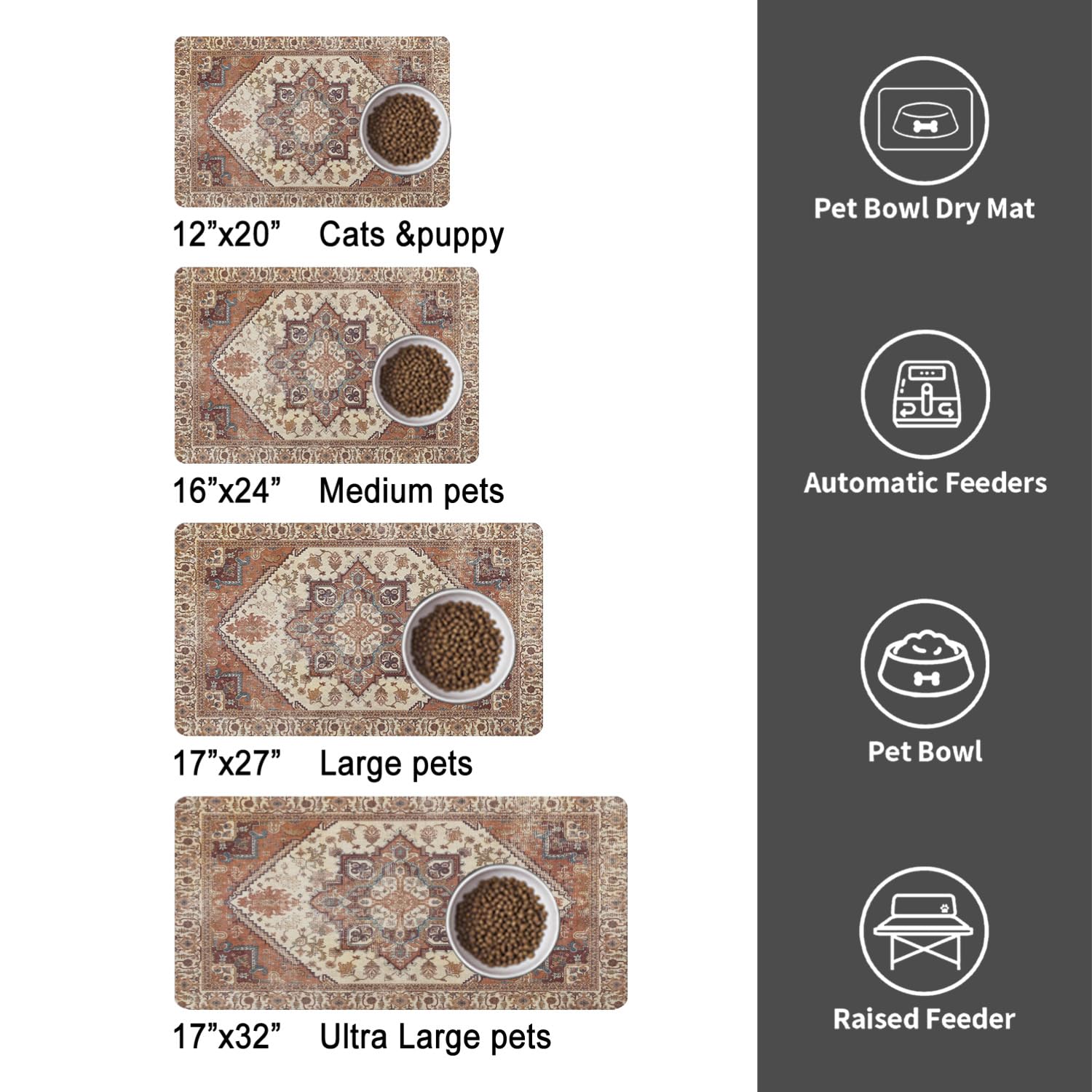 Tapis QXWREL 17x27 pouces, style Bohemia intégré à votre intérieur.