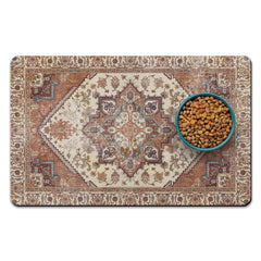 Tapis QXWREL absorbant près des gamelles, séchage rapide et propreté simplifiée.