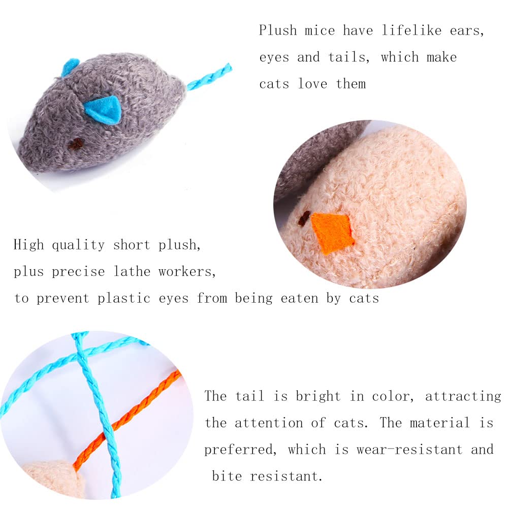 Q.Y.HOME peluche souris de haute qualité résiste à l usure et mordillements
