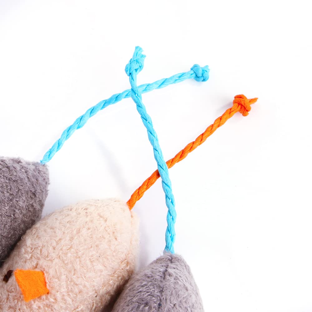 Q.Y.HOME souris peluche jouet sûr et amusant pour l éveil du chat