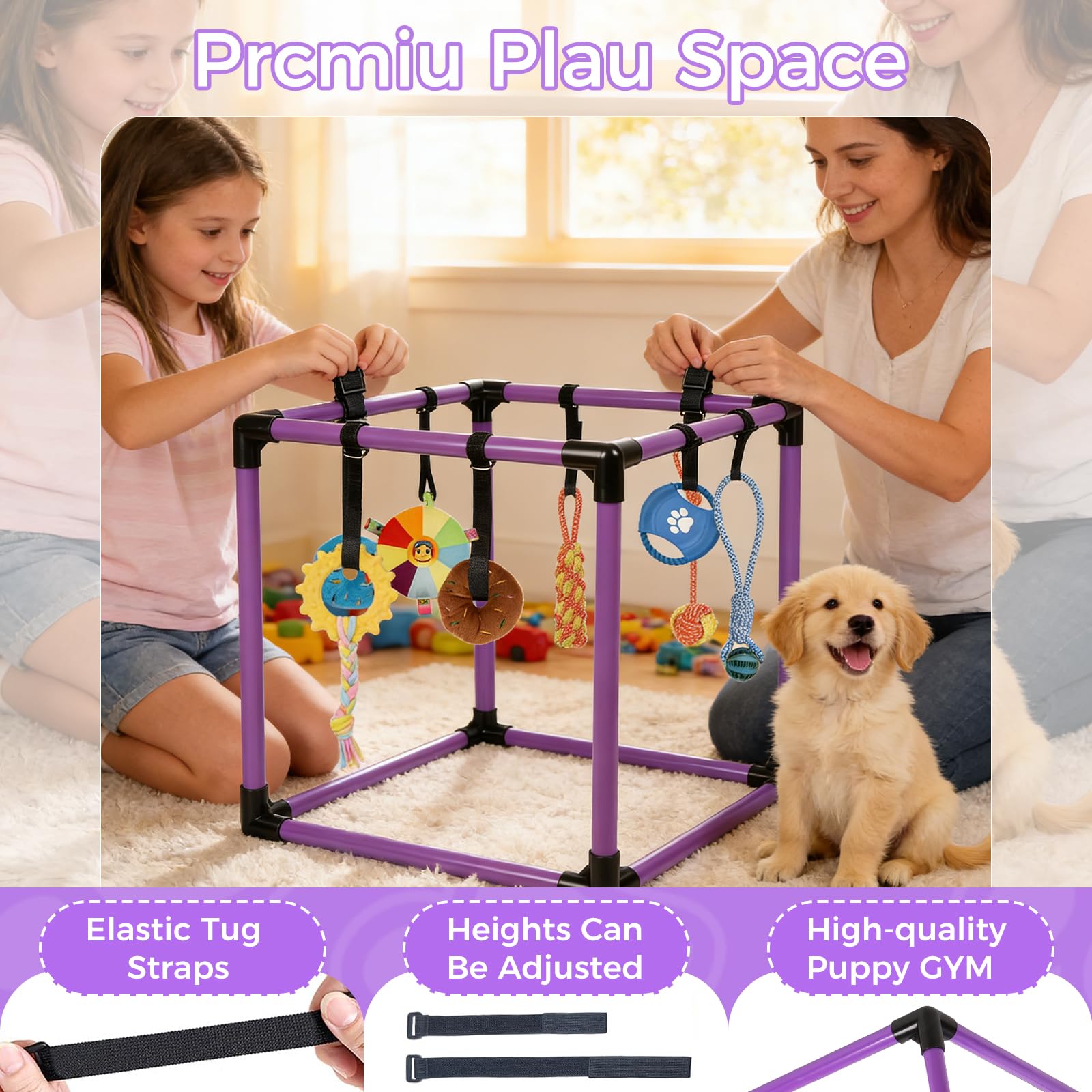 Jouet caoutchouc durable de Qyswskj pour chiot, mordant sûr et nettoyage facile.