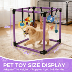 Jouet peluche doux de Qyswskj pour chiots; réconfort et stimulation en douceur.
