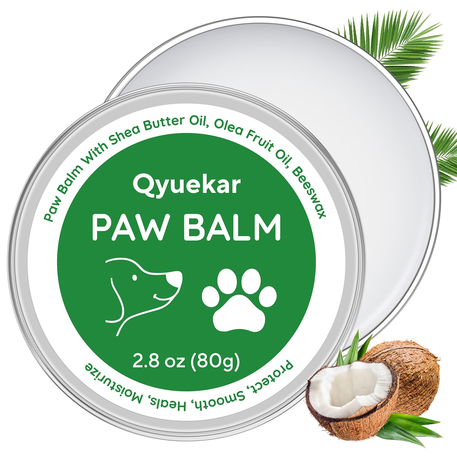 Baume QYuekar pour pattes et nez, hydrate et protège en douceur.