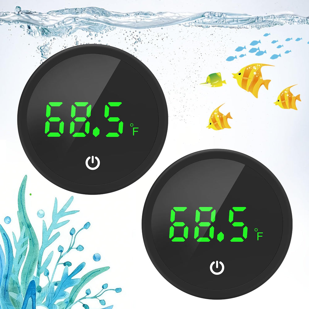 QZQ thermometre aquarium sans-fil bouton tactile