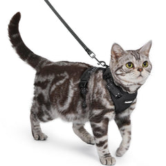 Harnais Rabbitgoo pour chat anti-fuite pour sorties sécurisées.