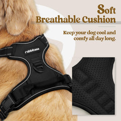 RabbitGoo harnais confort rembourrage doux pour grand chien.