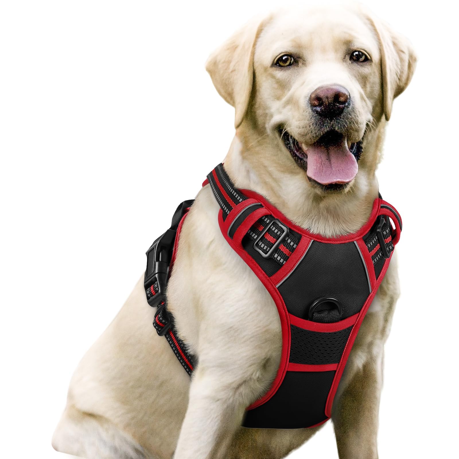 Harnais rabbitgoo pour chien avec deux attaches pour un contrôle renforcé lors des promenades