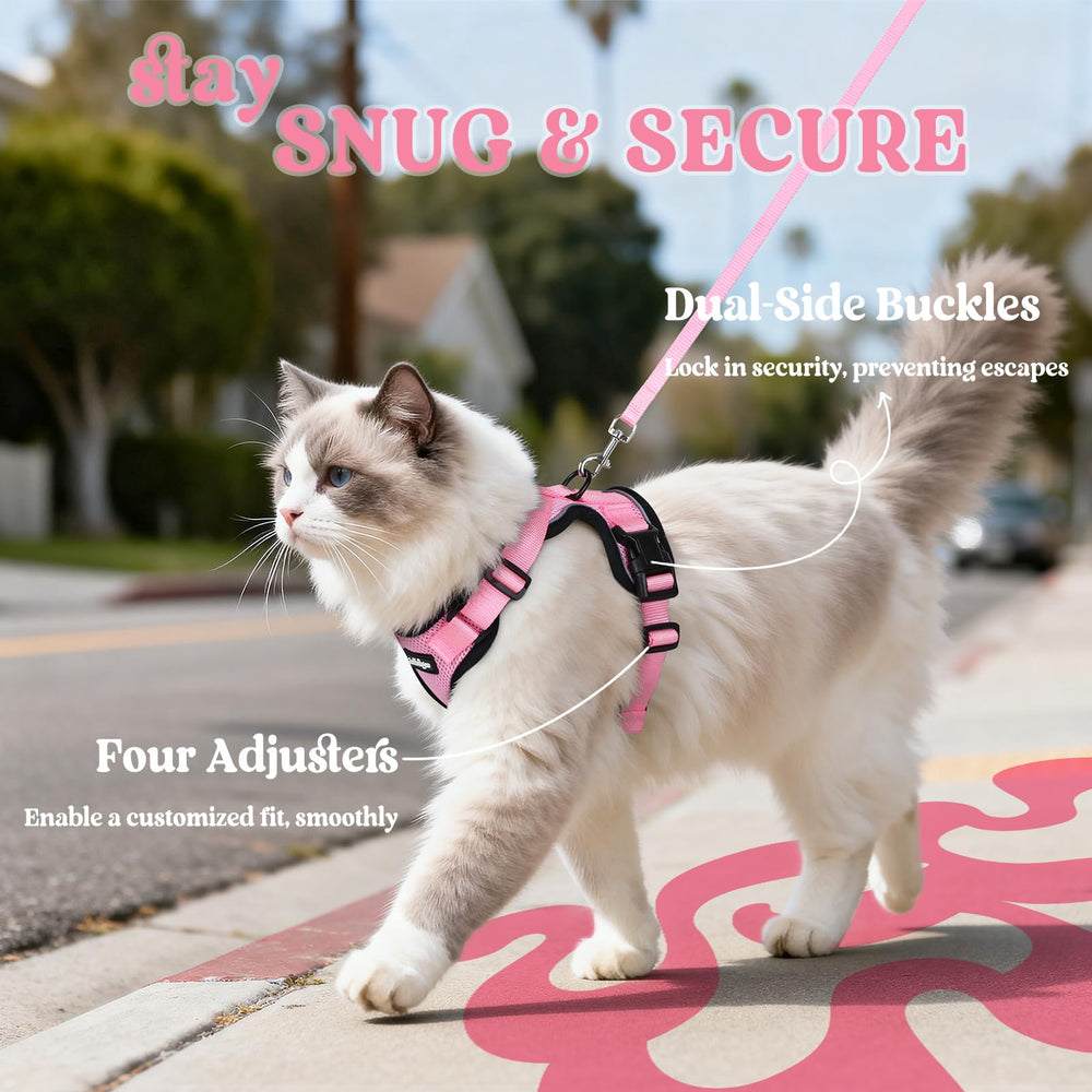 Harnais Rabbitgoo design gilet, style coloré pour votre chat.