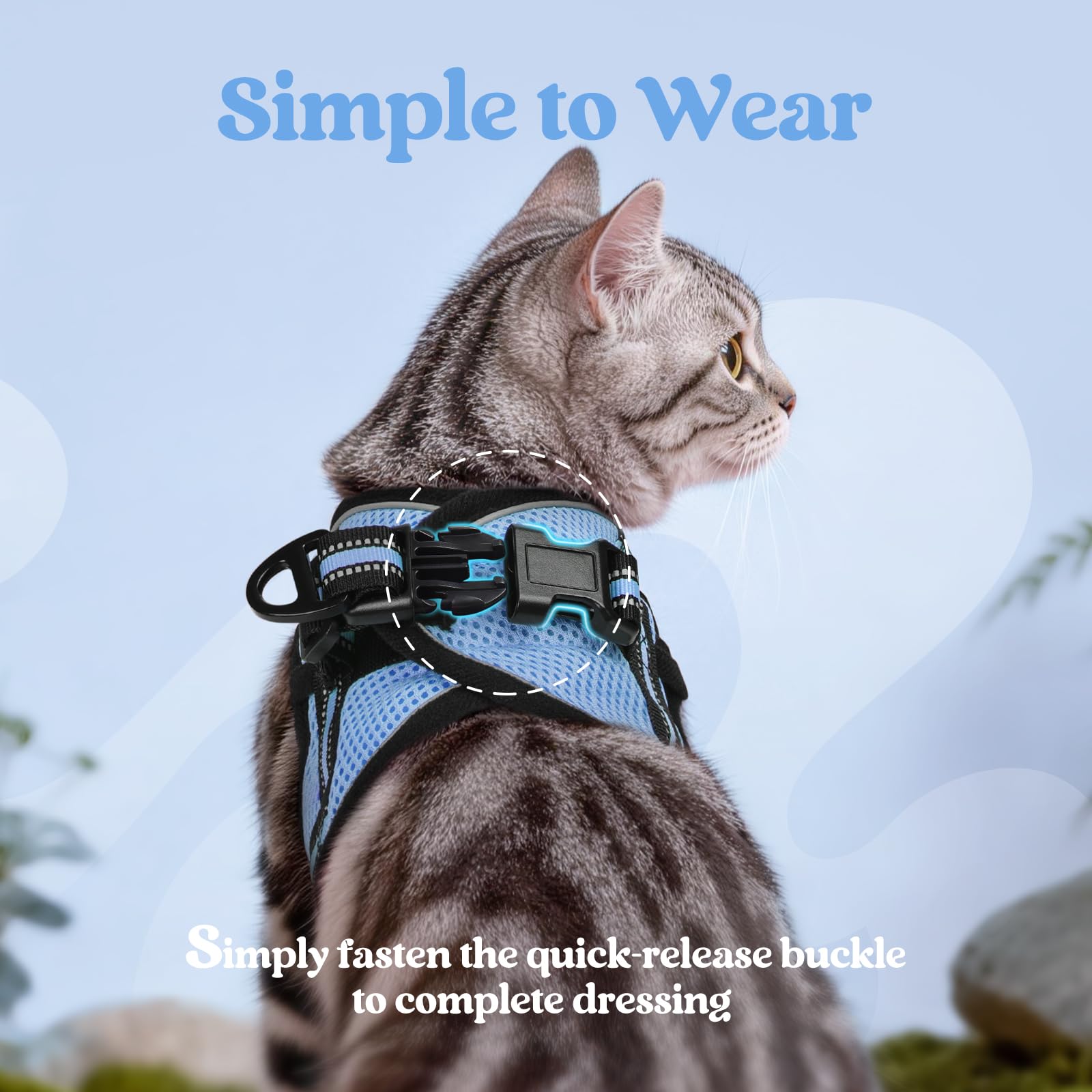 Longe Rabbitgoo de 59 pouces pour promenades faciles et sous contrôle.