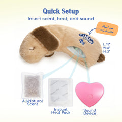 Race&Herd CuddleBun doudou anti-anxiété – chiot calmé lors des séparations