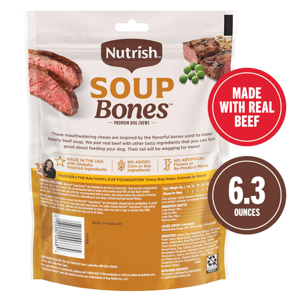 Nutrish Soup Bones de Rachael Ray, bœuf réel et orge.