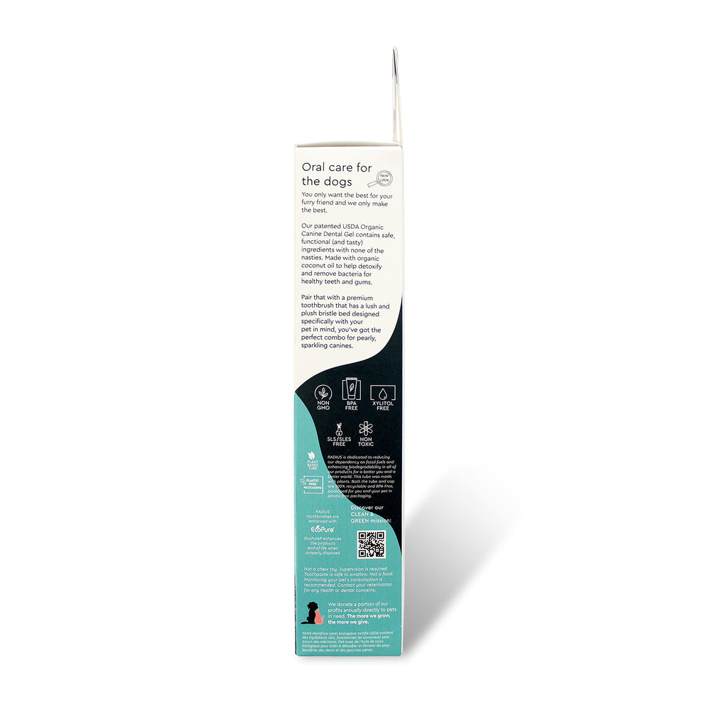 RADIUS pâte dentaire chiot 0,8 oz sans xylitol pour routine sûre