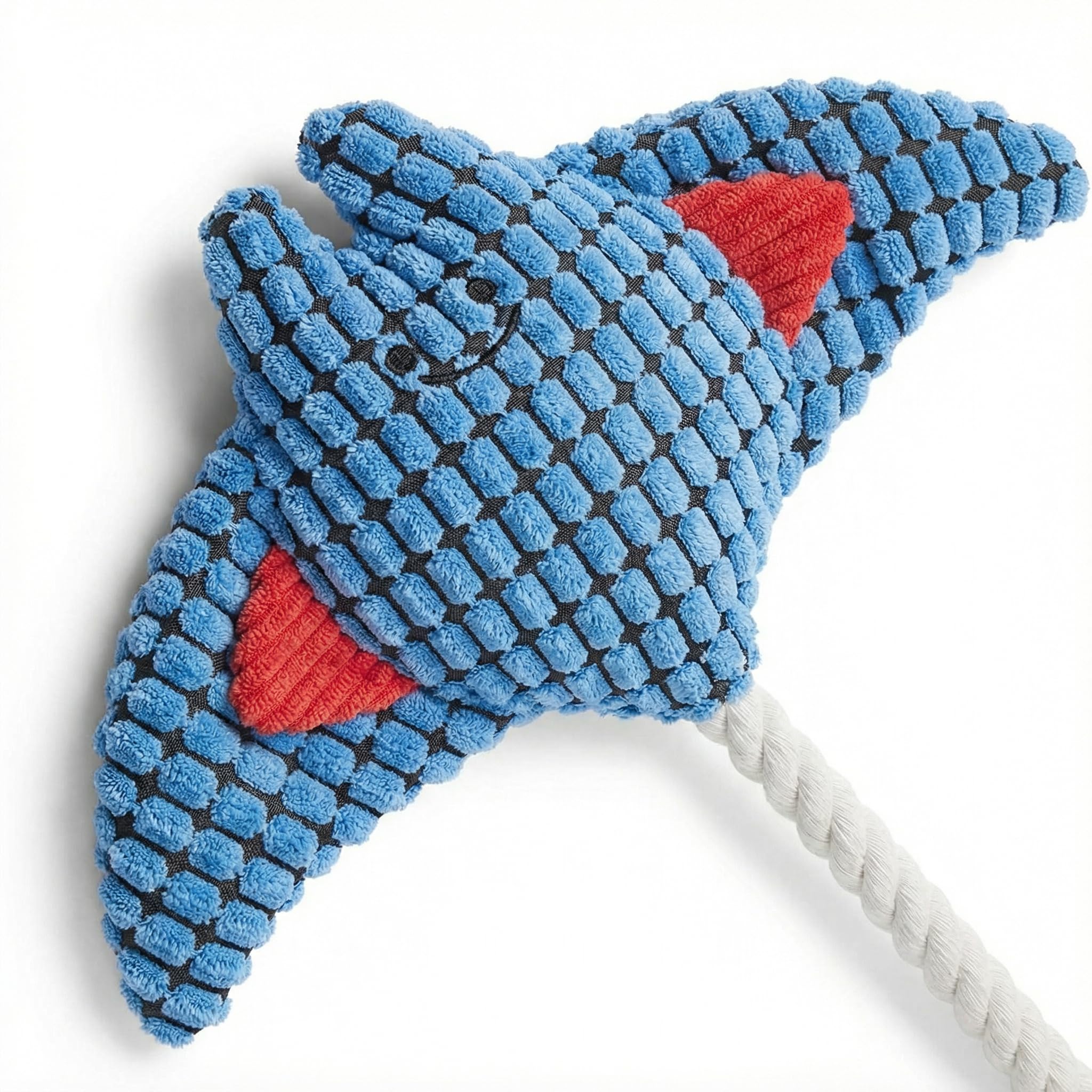 Raie manta en corde taille adaptée pour tous les chiens.