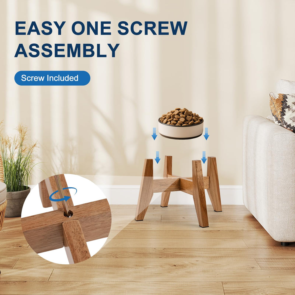 RAINBLELAND: support en acacia, design naturel et esthéti-compatible.
