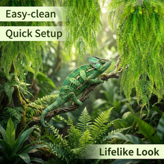 RAINFLOW plantes décor terrarium - pack de 3 pour couvrir le décor