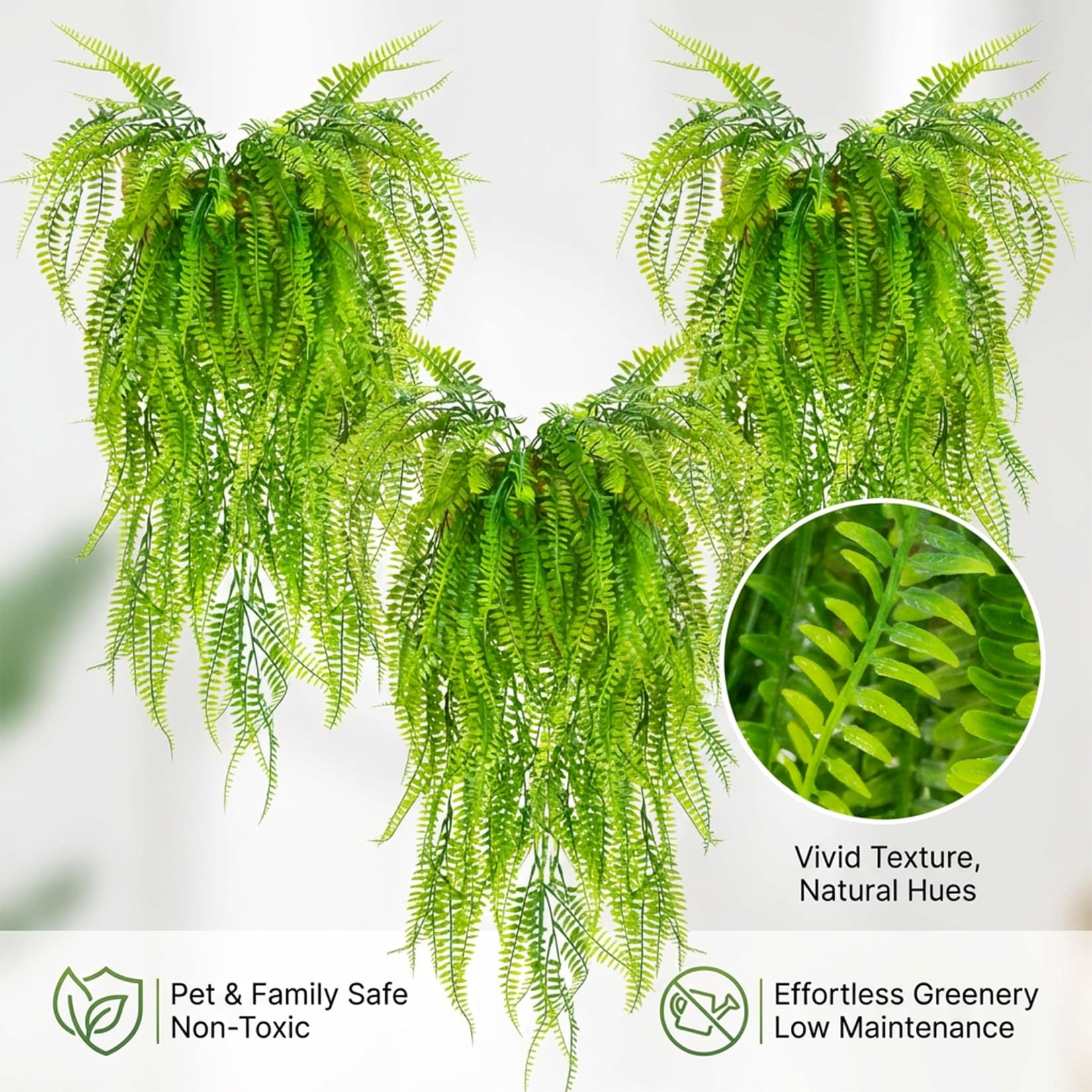RAINFLOW plantes durables - résistent à l’humidité et faciles à nettoyer