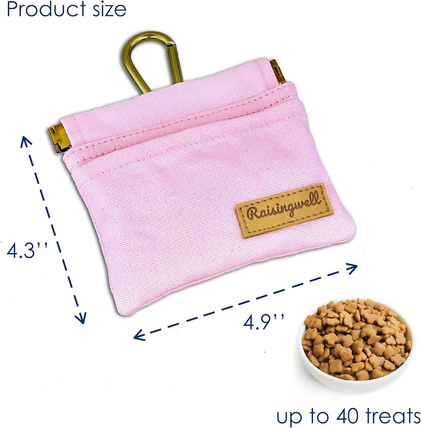 Pochette Raisingwell avec carabiner intégré, fixation rapide lors des sorties.