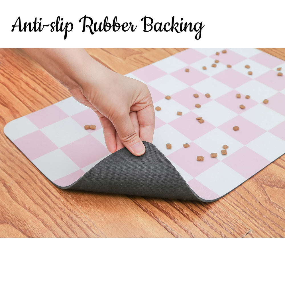 Tapis cuir végétal durable Ralxion, support fiable pour bols et nourriture.