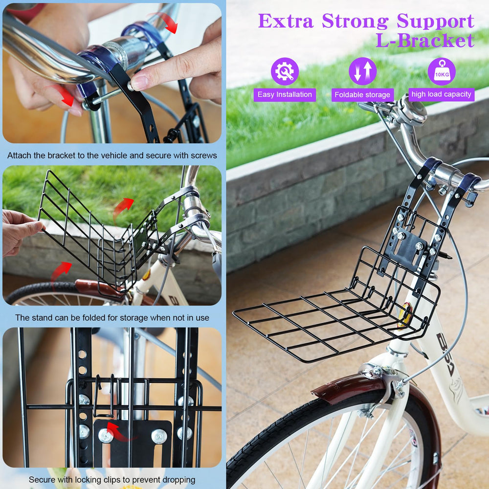 Ramalto Panier vélo chien pliage compact facilite le rangement.