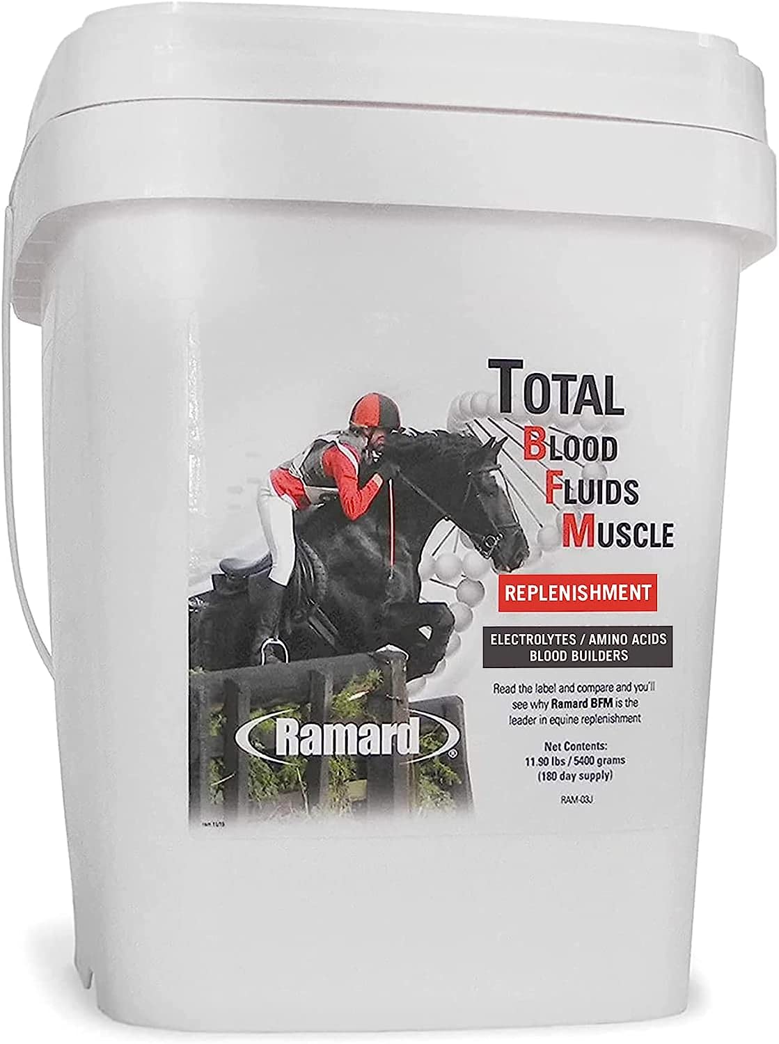Ramard: supplément équin électrolytes favorisant l'hydratation après l'entraînement.