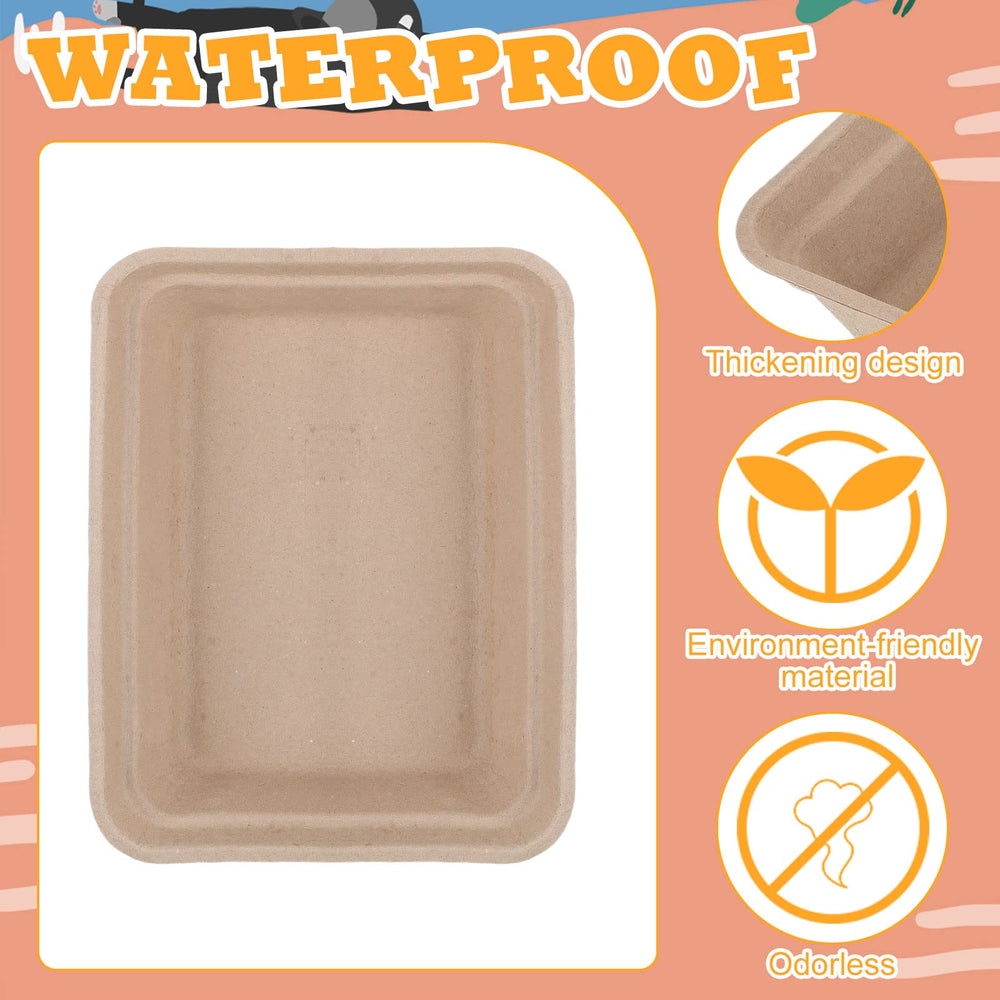 Ramede-boîtes-litière-papier-liner-compatibles-bacs, utiles comme liner pratique.