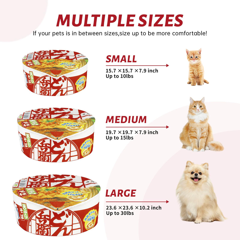 寵幸 ramen-nid-taille-petites-moyennes-grandes : adapté à différentes tailles d’animaux.