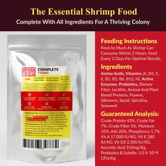 Rare Shrimp ingrédients naturels de qualité supérieure—couleurs plus vives et développement équilibré.